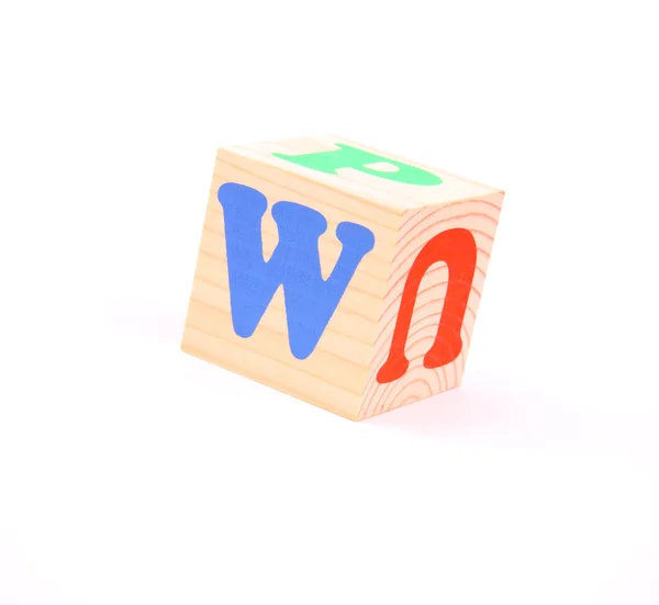 Carta W — Fotografia de Stock