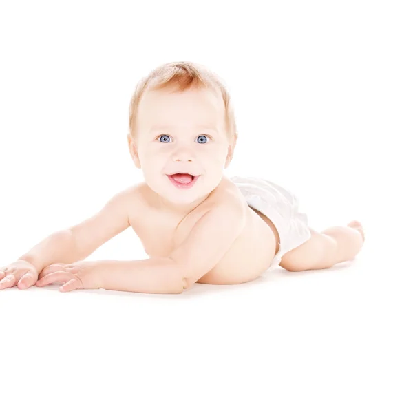 Megállapításáról szóló fiú baba pelenka — Stock Fotó