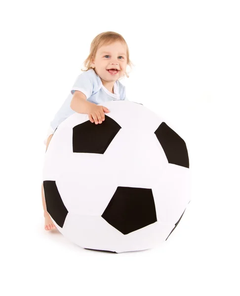 男の子サッカー ボール — ストック写真