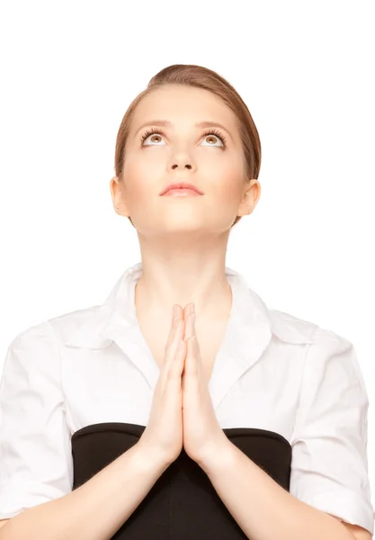 Praying teenage girl — Stock Photo, Image