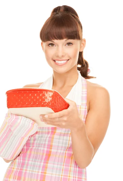 Hausfrau kochen — Stockfoto