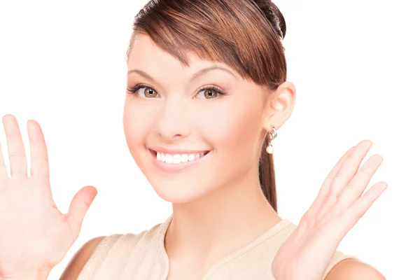 Surprised woman face — Stock Photo, Image