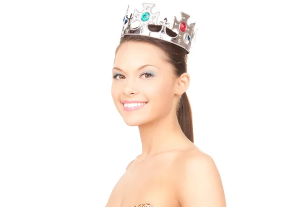 stock image Lovely woman in crown