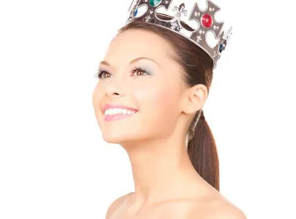 stock image Lovely woman in crown