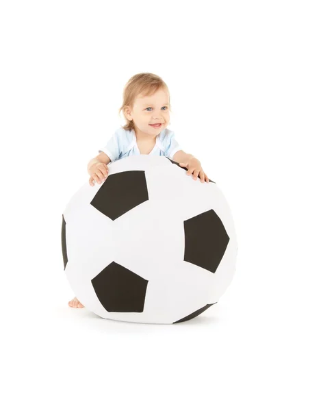男の子サッカー ボール — ストック写真