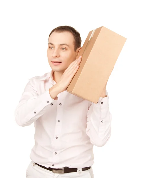 Üzletember, a parcella — Stock Fotó