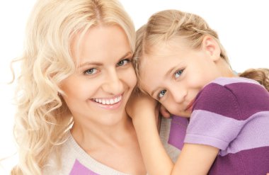 Happy mother and child clipart