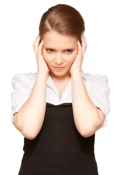 Unhappy teenage girl — Stock Photo, Image