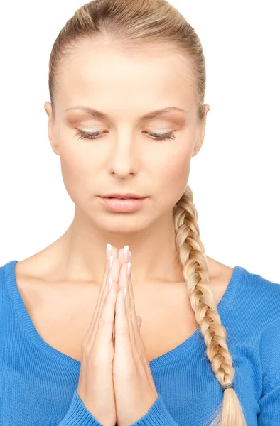 Mujer de negocios rezando —  Fotos de Stock