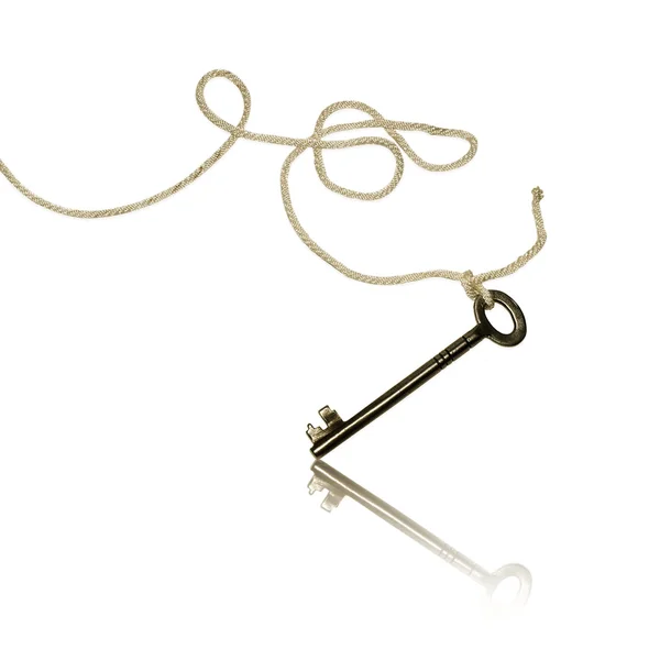 Nyckeln på ett rep — Stockfoto