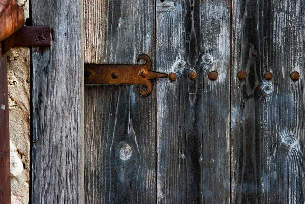 Forged door hinge — Stock Photo, Image
