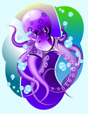 Ocean.Octopus.Cartoon.