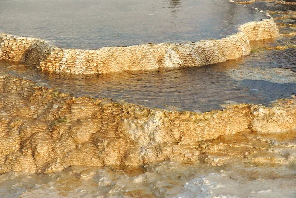 Mammoet warme bronnen yellowstone np — Stockfoto