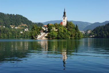 The island of Bled clipart