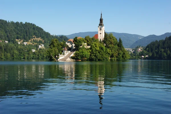 Острів Bled — стокове фото