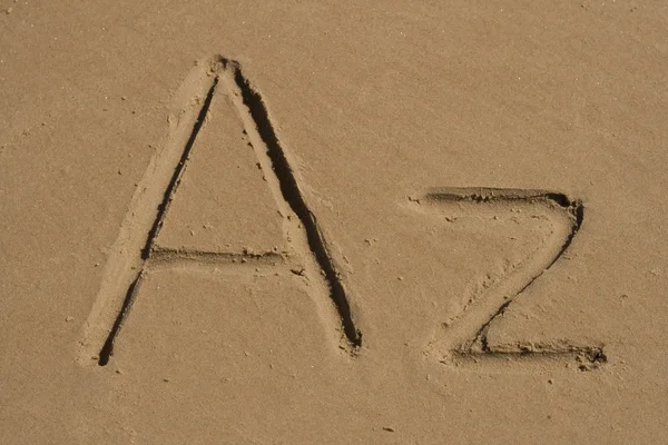 A, Z буквы — стоковое фото