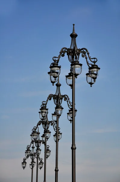 stock image Street lanterns against the sky.