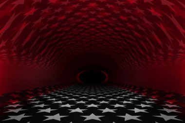 3D iç sahne, ünlü veya rock band için mükemmel bir arka plan