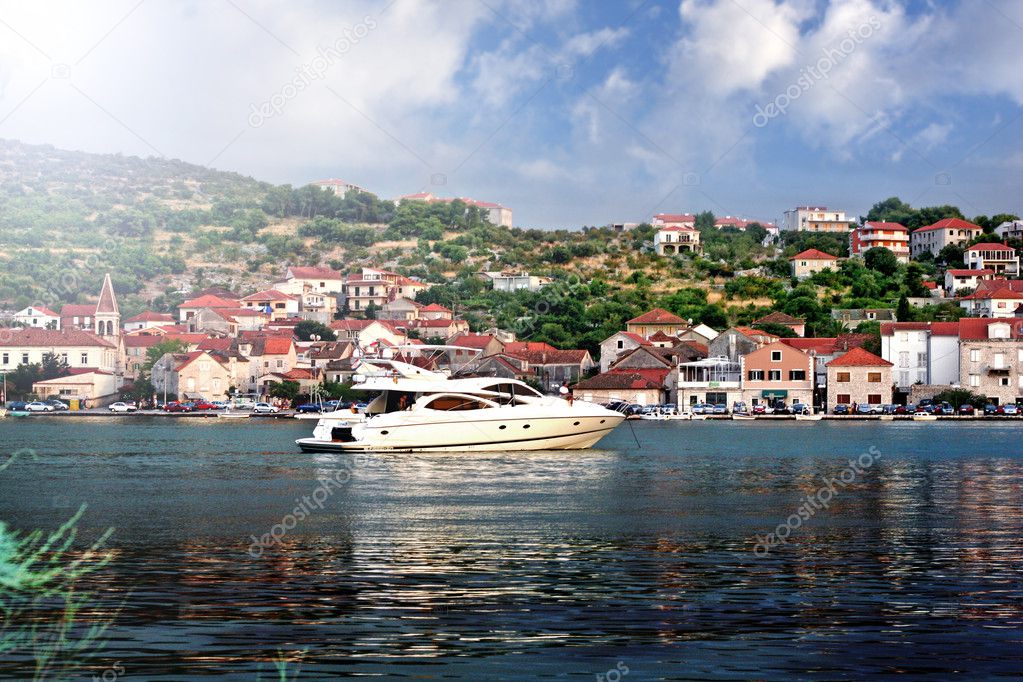 Speed boat in Croatia