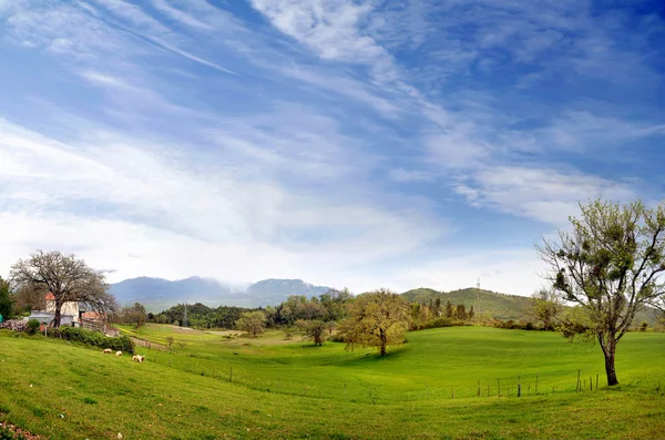 Landschaft eines italienischen Dorfes — Stockfoto