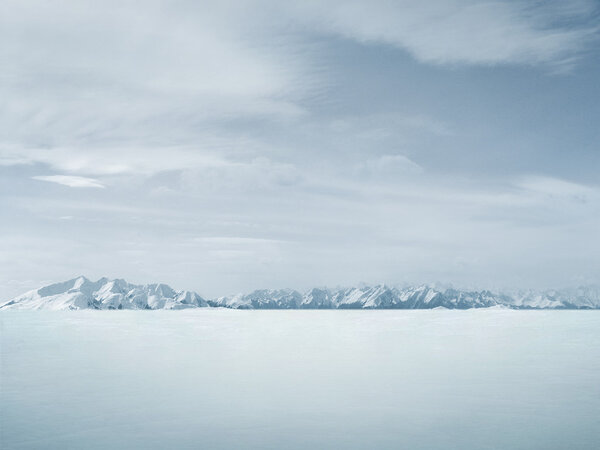 Beautiful winter background , lots of copy-space