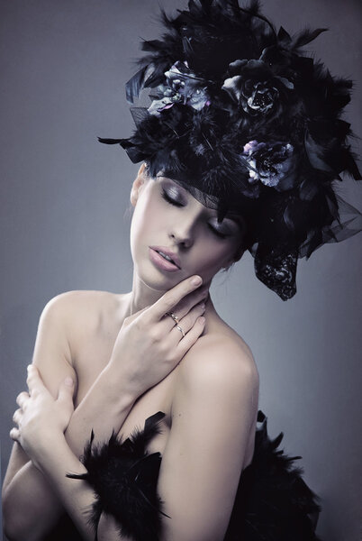 Portrait of a fashionable lady