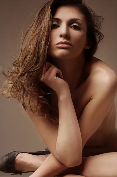 Bild av friska naken kvinna — Stockfoto