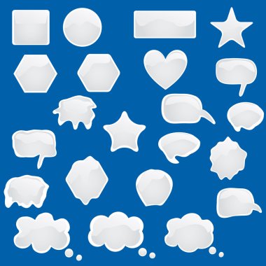 simgeleri simgeleri düşünce parlak konuşma konuşmak baloncuklar ayarla