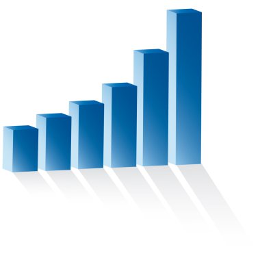 3D istatistik buiness grafiği