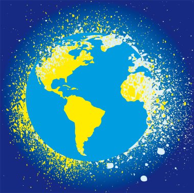 Globe concept vector illustration clipart