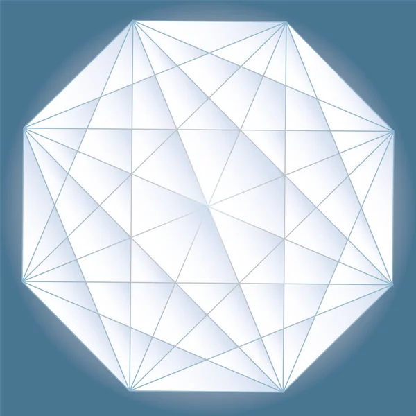 Figura poliédrica de uma estrela com vetor gradiente 3D . —  Vetores de Stock