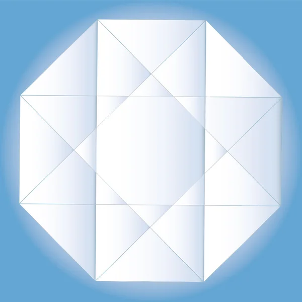 Многогранная фигура звезды с градиентным вектором 3D . — стоковый вектор