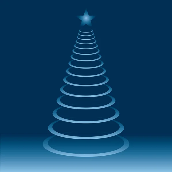 Fák karácsony karácsony vektoros illusztráció — Stock Vector