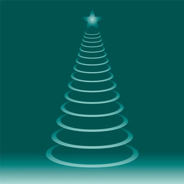 Stromy vánoční xmas vektorové ilustrace — Stockový vektor