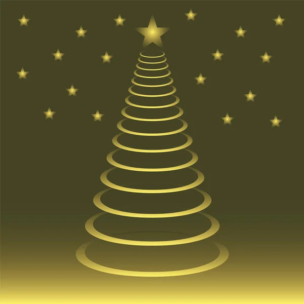 Fák karácsony karácsony vektoros illusztráció — Stock Vector