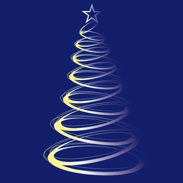 Arbres Noël Illustration vectorielle Noël — Image vectorielle