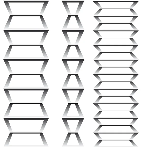 Figura geometrica con vettore gradiente 3D . — Vettoriale Stock