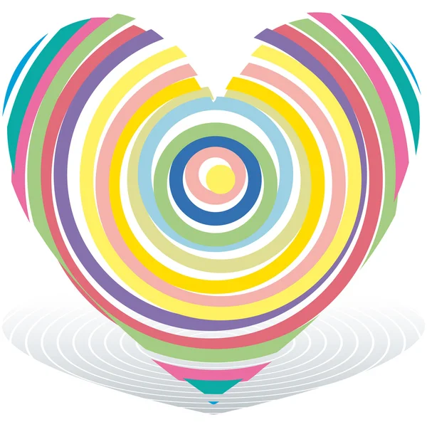 Symboles d'icônes d'illustration de vecteur de coeur Saint Valentin — Image vectorielle