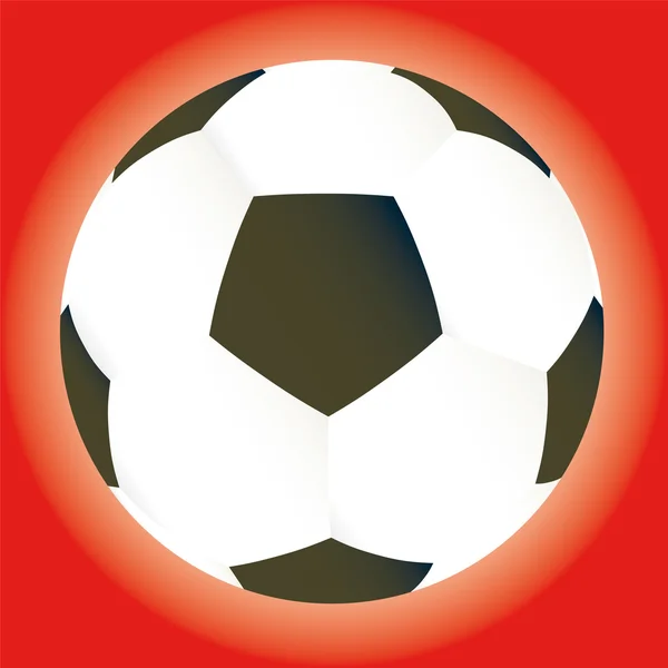 Vector fútbol juego bola ilustración copa del mundo — Vector de stock