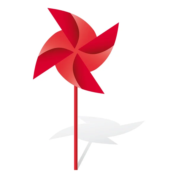 Yel değirmeni vektör origami illüstrasyon — Stok Vektör
