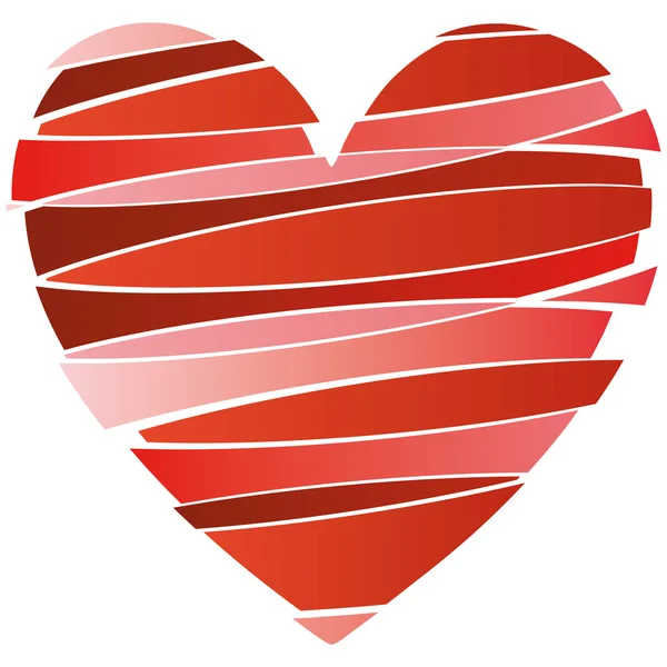 Cuore vettoriale Illustrazione icone simboli San Valentino — Vettoriale Stock