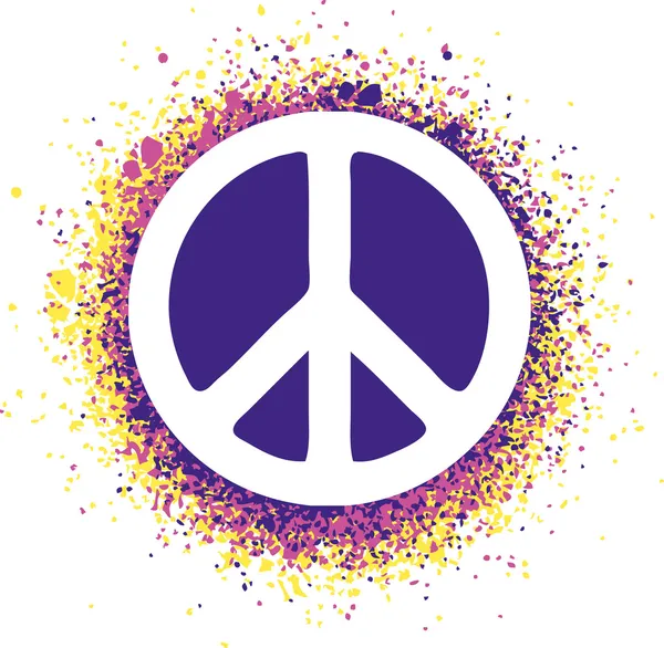 Peace sign isolated on a background vector illustration — Stock Vector