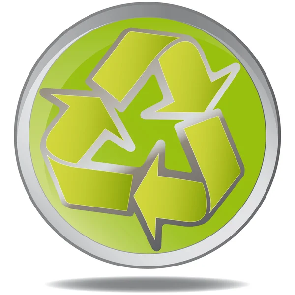 Illustration vectorielle bulle environnementale verte sur blanc — Image vectorielle