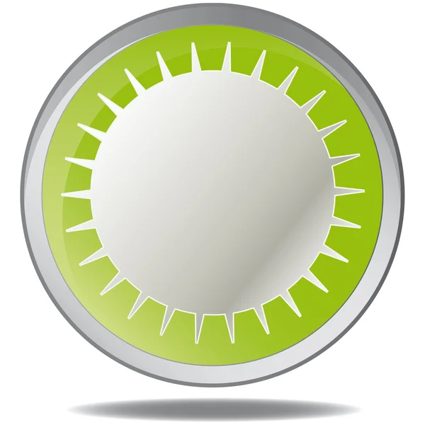 Vector illustration green environmental bubble on white — Stock Vector