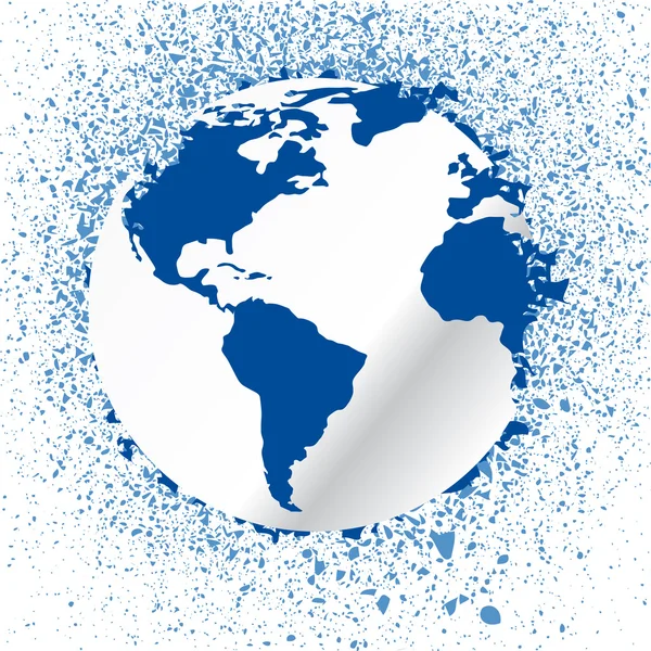 Illustrazione vettoriale del concetto Globe — Vettoriale Stock