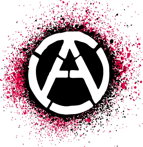 Anarchy symbol icon vector illustration — Stock Vector