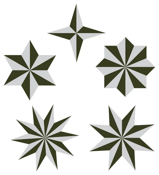 Illustration vectorielle d'étoile 3d — Image vectorielle