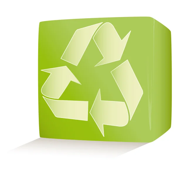 Setas de reciclagem símbolo vetor ilustrarion — Vetor de Stock