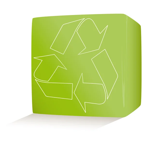 Recycling von Pfeilen Symbolvektor illustrieren — Stockvektor