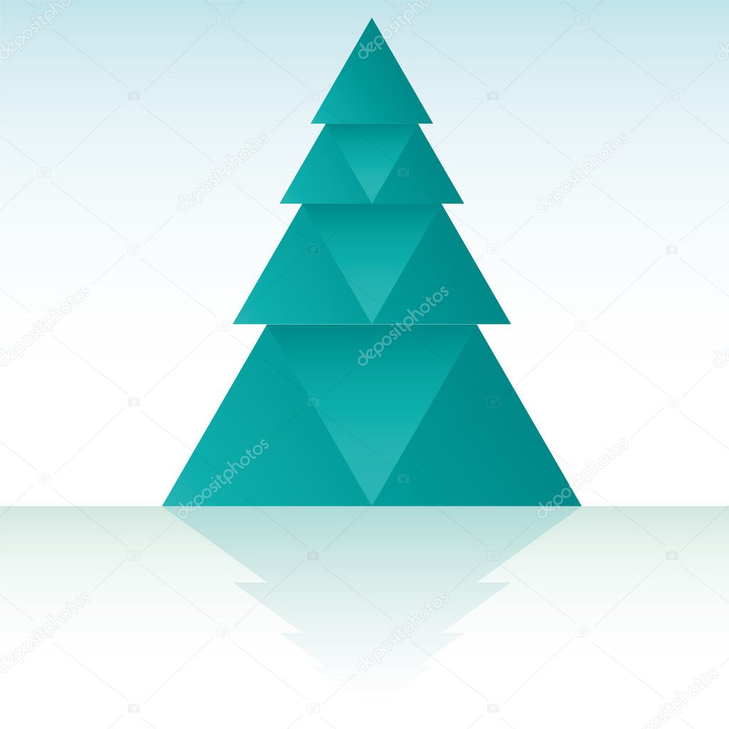 Trees Christmas Xmas vector illustration